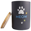 Mr.Kranch - Бокс керамический "MEOW" для хранения корма для кошек, 1900 мл