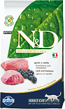 FARMINA N&D Cat Lamb & Blueberry Adult (42/20) -"Фармина" беззерновой корм с ягненком и черникой для кошек