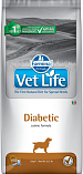FARMINA Vet Life Dog Diabetic (33/10,5) - корм "Фармина Вет Лайф" для собак с сахарным диабетом и лишним весом
