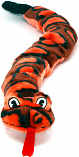 KYJEN Real Animal Invincibles 6 Squeak Snake Dog Toy - Мягкая игрушка для собак "Змея" - 6 пищалок и гремучий хвост