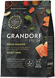 Grandorf Fresh Salmon & Sweet Potato Adult Mini (28/18) - Беззерновой корм с живыми пробиотиками лосось с бататом для собак мелких пород